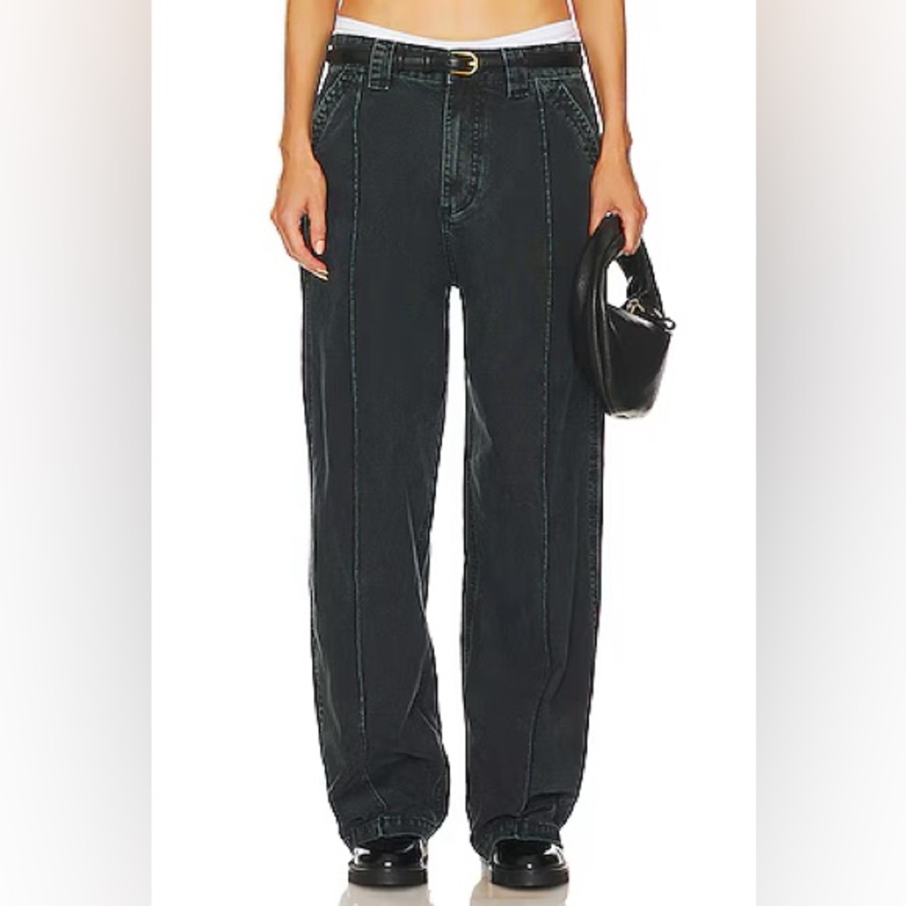 HELSA Jeans x Revolve Workwear Oversized Pant in Washed Black